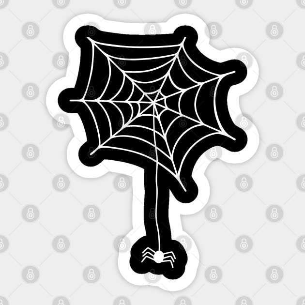The spider in its Web Sticker by Kahytal